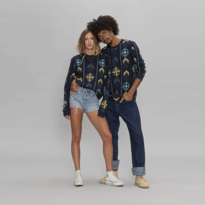 SWEAT COL ROND IMPRIME - OXBOW 1 SWEAT COL ROND IMPRIME - OXBOW