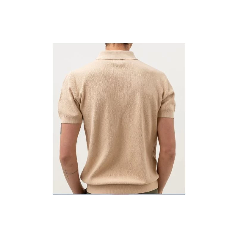 Textured Knit SS Polo - RHYTHM 2 Textured Knit SS Polo - RHYTHM – Image 2